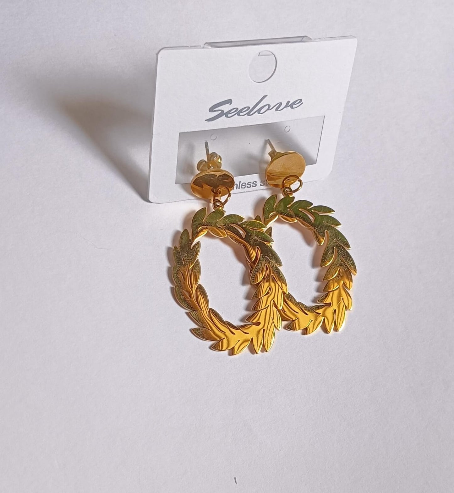 Pure Gold Plated Leafy Earrings - LuXxy.shop