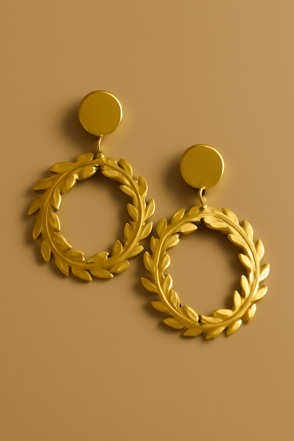 Pure Gold Plated Leafy Earrings - LuXxy.shop