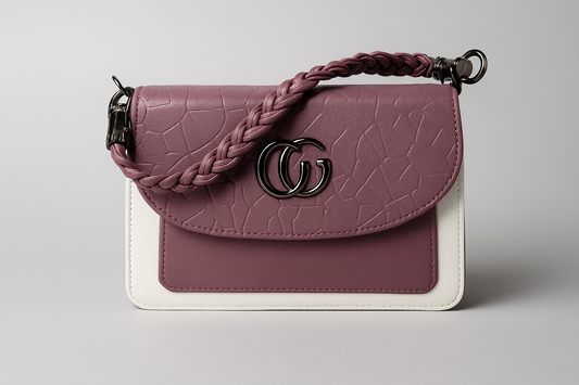 LuXXy.shop - Flap Leather Hand Bag - Dual Tone Finish