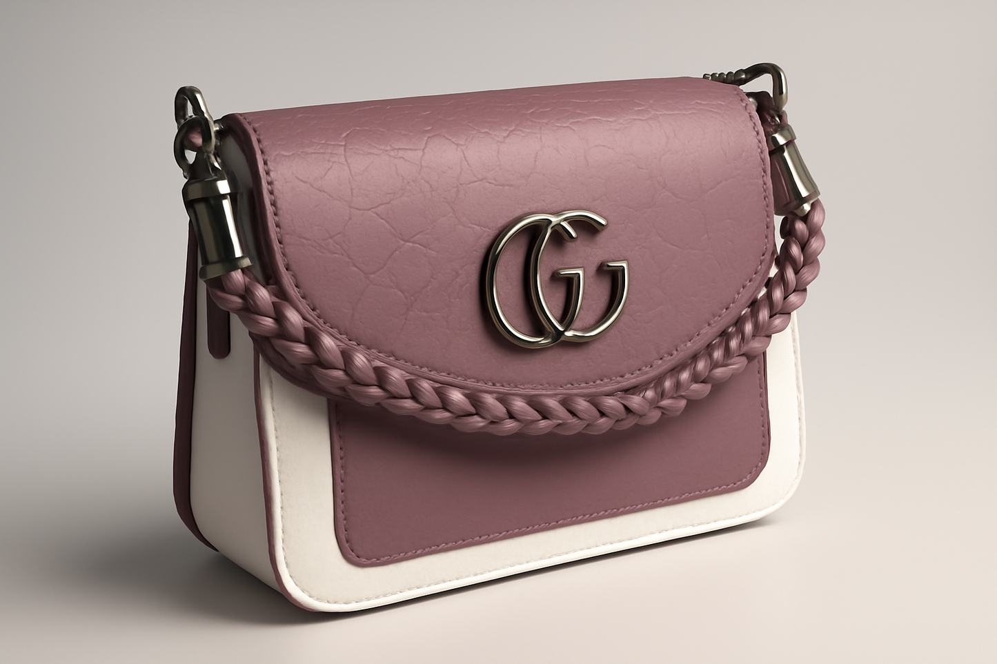 LuXXy.shop - Flap Leather Hand Bag - Dual Tone Finish